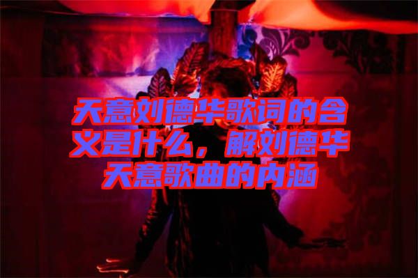 天意劉德華歌詞的含義是什么，解劉德華天意歌曲的內(nèi)涵