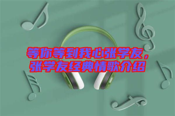 等你等到我心張學(xué)友，張學(xué)友經(jīng)典情歌介紹