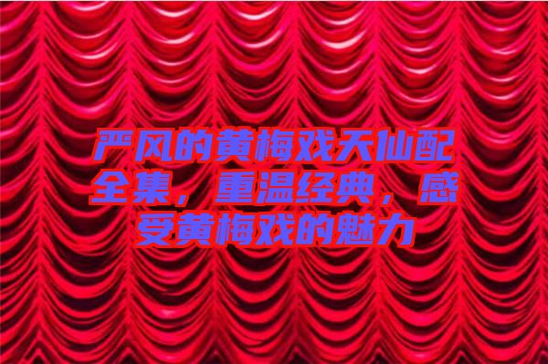 嚴(yán)風(fēng)的黃梅戲天仙配全集，重溫經(jīng)典，感受黃梅戲的魅力