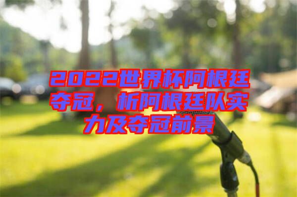 2022世界杯阿根廷奪冠，析阿根廷隊(duì)實(shí)力及奪冠前景