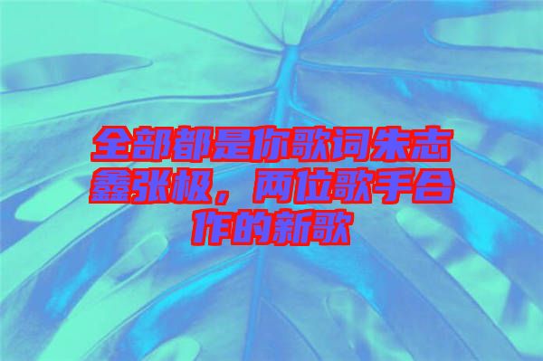 全部都是你歌詞朱志鑫張極，兩位歌手合作的新歌