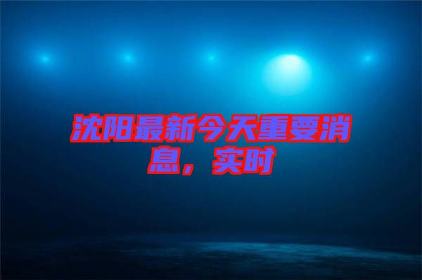 沈陽最新今天重要消息，實(shí)時