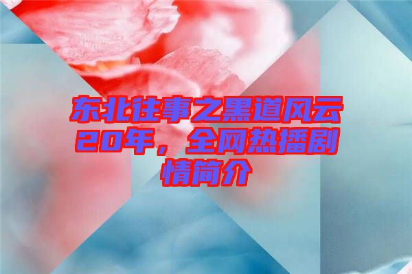東北往事之黑道風(fēng)云20年，全網(wǎng)熱播劇情簡(jiǎn)介