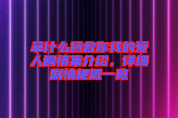 拿什么拯救你我的愛人劇情集介紹，詳細劇情梗概一覽