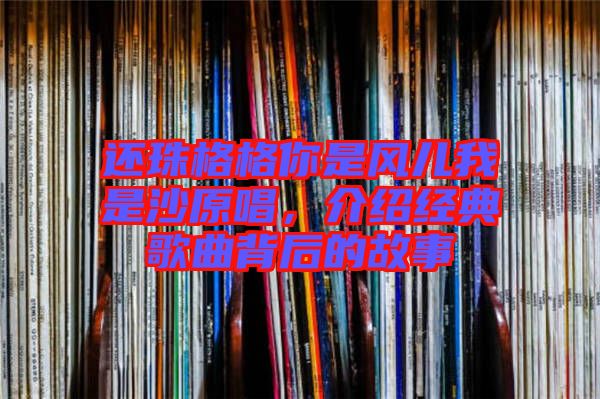 還珠格格你是風(fēng)兒我是沙原唱，介紹經(jīng)典歌曲背后的故事