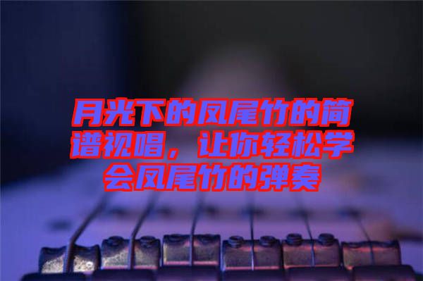 月光下的鳳尾竹的簡譜視唱，讓你輕松學(xué)會鳳尾竹的彈奏