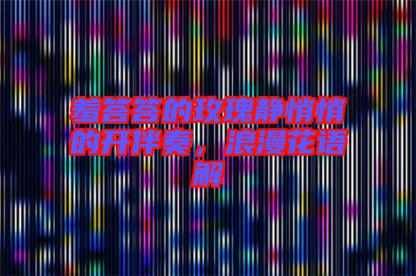 羞答答的玫瑰靜悄悄的開伴奏，浪漫花語解