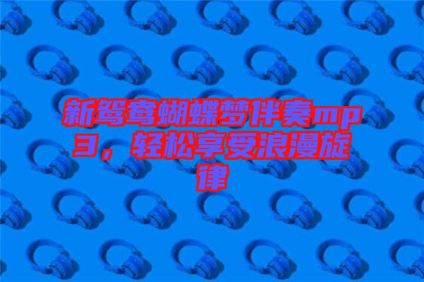 新鴛鴦蝴蝶夢伴奏mp3，輕松享受浪漫旋律