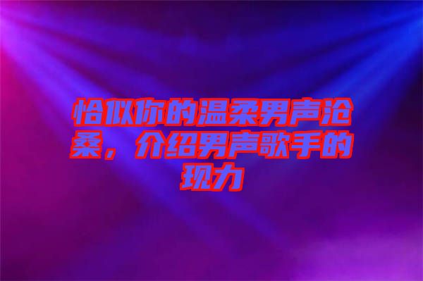 恰似你的溫柔男聲滄桑，介紹男聲歌手的現(xiàn)力