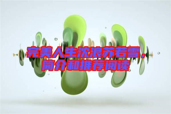 完美人生沈浪蘇若雪，簡(jiǎn)介和推薦閱讀