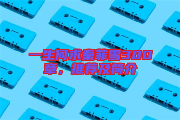 一生何求秦菲雪300章，推薦及簡(jiǎn)介