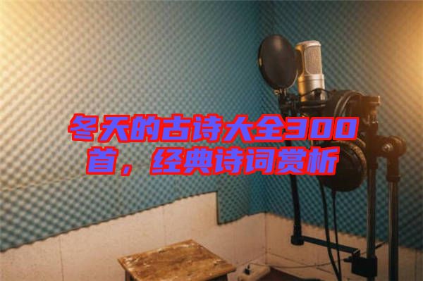 冬天的古詩大全300首，經(jīng)典詩詞賞析