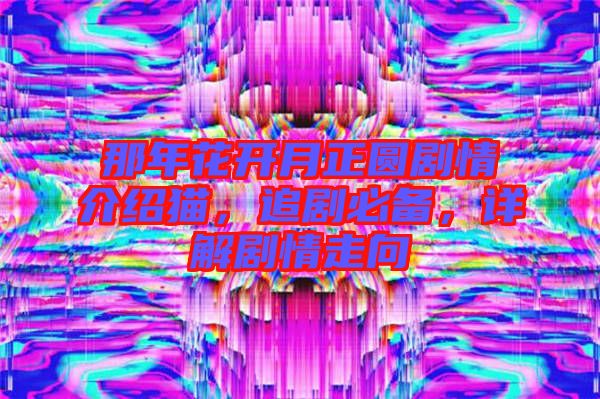 那年花開月正圓劇情介紹貓，追劇必備，詳解劇情走向