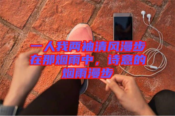 一人我兩袖清風漫步在那煙雨中，詩意的煙雨漫步