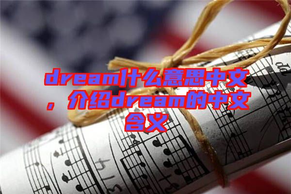 dream什么意思中文，介紹dream的中文含義