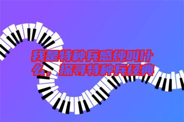 我是特種兵感純叫什么，探尋特種兵經(jīng)典