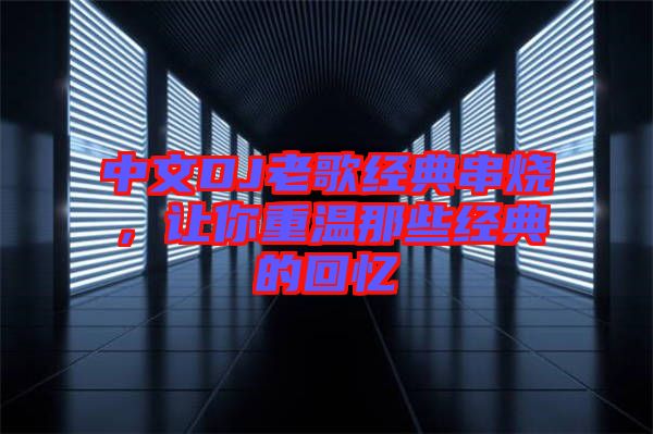 中文DJ老歌經(jīng)典串燒，讓你重溫那些經(jīng)典的回憶