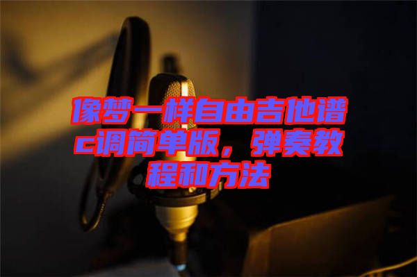 像夢一樣自由吉他譜c調(diào)簡單版，彈奏教程和方法