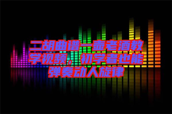 二胡曲譜一壺老酒教學(xué)視頻，初學(xué)者也能彈奏動(dòng)人旋律