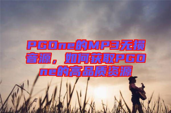 PGOne的MP3無損音源，如何獲取PGOne的高品質(zhì)資源