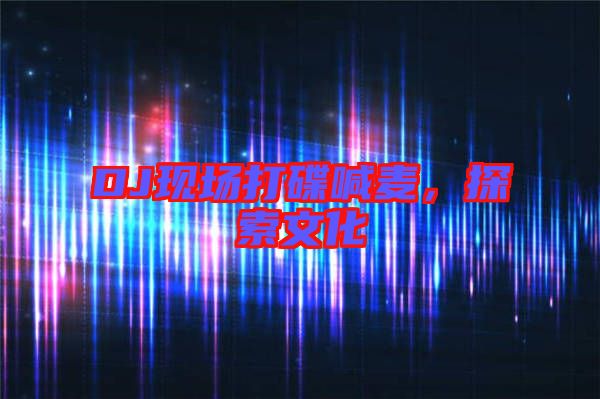 DJ現(xiàn)場打碟喊麥，探索文化