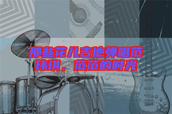 那些花兒吉他彈唱范瑋琪，范范的時光