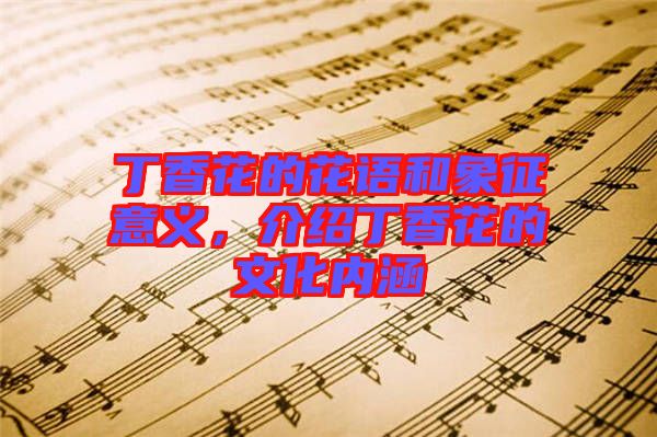 丁香花的花語(yǔ)和象征意義，介紹丁香花的文化內(nèi)涵