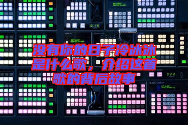 沒有你的日子冷冰冰是什么歌，介紹這首歌的背后故事