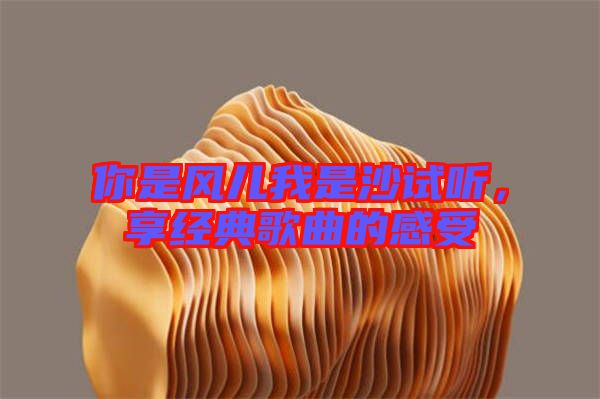 你是風(fēng)兒我是沙試聽，享經(jīng)典歌曲的感受