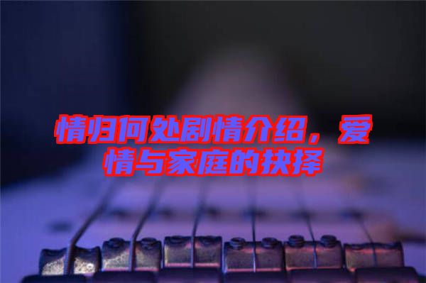 情歸何處劇情介紹，愛情與家庭的抉擇