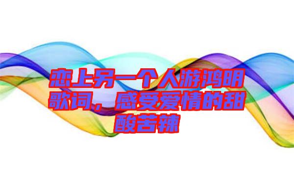 戀上另一個(gè)人游鴻明歌詞，感受愛(ài)情的甜酸苦辣