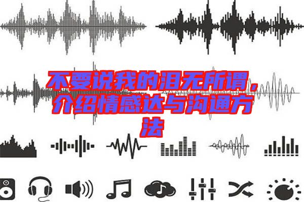不要說我的淚無所謂，介紹情感達(dá)與溝通方法