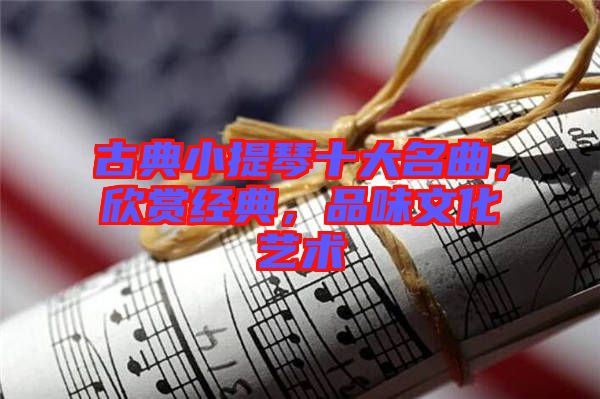 古典小提琴十大名曲，欣賞經(jīng)典，品味文化藝術(shù)