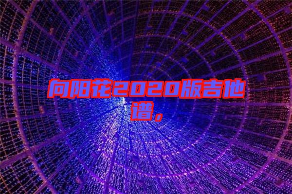 向陽花2020版吉他譜，