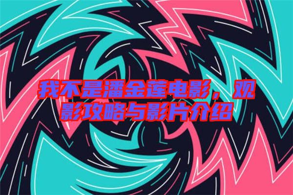 我不是潘金蓮電影，觀影攻略與影片介紹