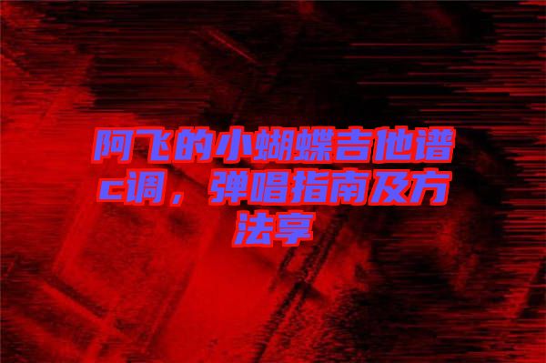 阿飛的小蝴蝶吉他譜c調(diào)，彈唱指南及方法享