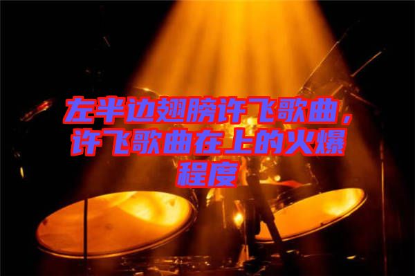 左半邊翅膀許飛歌曲，許飛歌曲在上的火爆程度