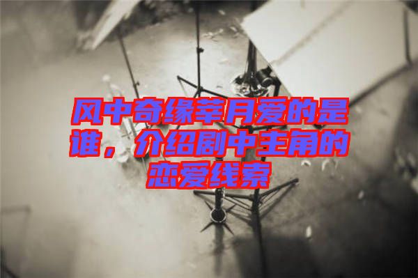 風(fēng)中奇緣莘月愛的是誰，介紹劇中主角的戀愛線索