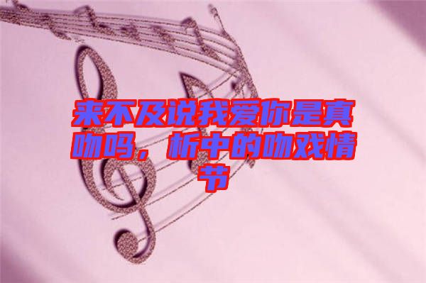 來不及說我愛你是真吻嗎，析中的吻戲情節(jié)