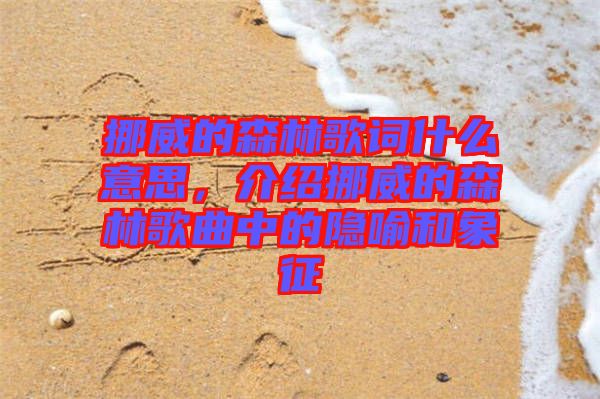 挪威的森林歌詞什么意思，介紹挪威的森林歌曲中的隱喻和象征