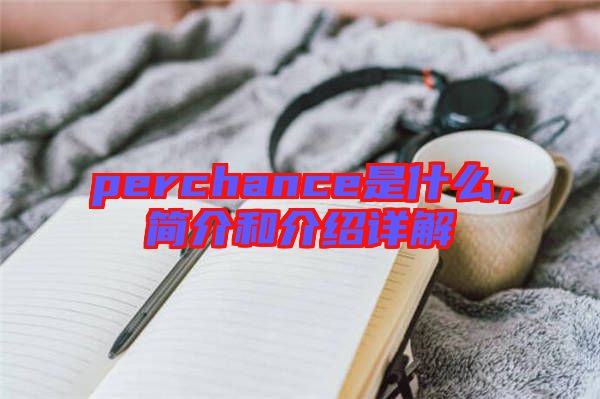 perchance是什么，簡介和介紹詳解