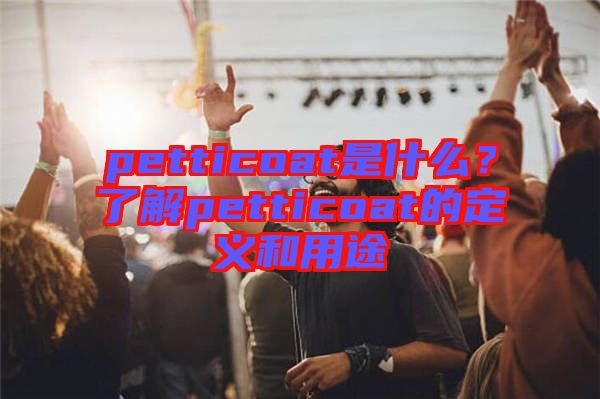 petticoat是什么？了解petticoat的定義和用途