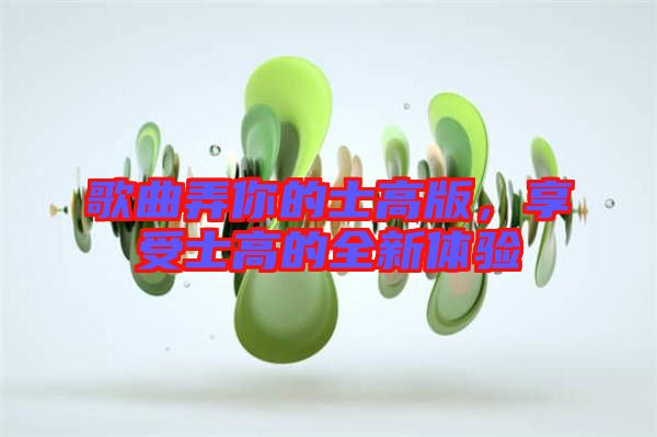 歌曲弄你的士高版，享受士高的全新體驗