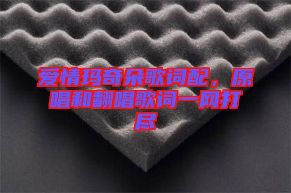 愛情瑪奇朵歌詞配，原唱和翻唱歌詞一網(wǎng)打盡