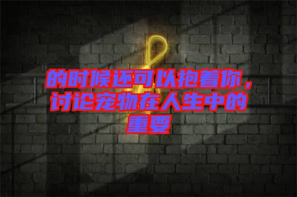 的時候還可以抱著你，討論寵物在人生中的重要