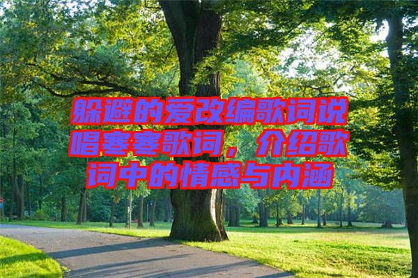 躲避的愛(ài)改編歌詞說(shuō)唱寒寒歌詞，介紹歌詞中的情感與內(nèi)涵
