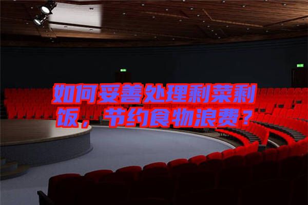 如何妥善處理剩菜剩飯，節(jié)約食物浪費(fèi)？