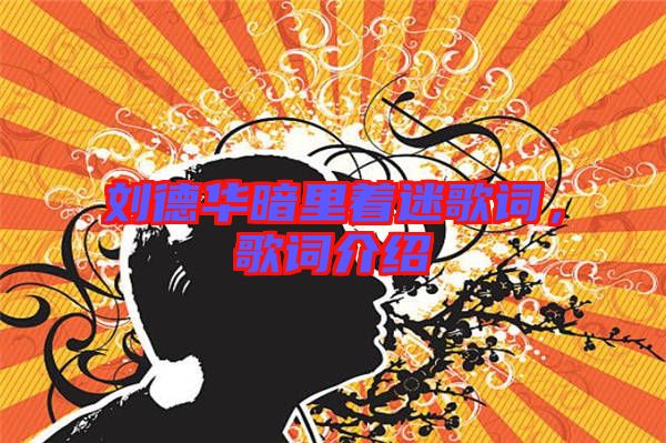 劉德華暗里著迷歌詞，歌詞介紹