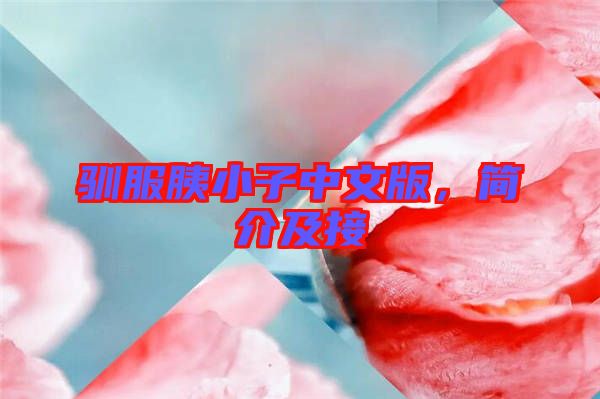 馴服胰小子中文版，簡(jiǎn)介及接