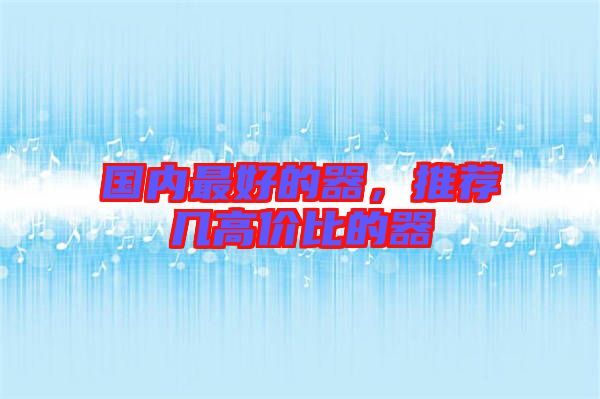 國內最好的器，推薦幾高價比的器